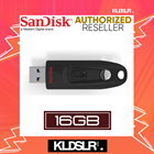(Ori Sandisk Malaysia) SanDisk Cruzer Ultra 16GB High Speed USB 3.0 100MB/S Flash Drive (SDCZ48-016G-U46) Pendrive (SanDisk Malaysia)